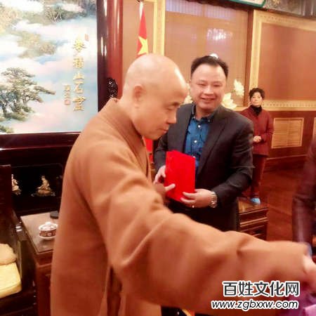 阮先鋒到廣濟寺拜訪中國佛教協會副會長釋演覺